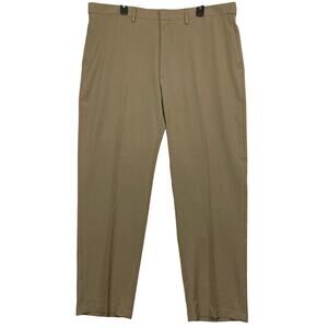 Haggar Men's Tan Wrinkle Free Premium Comfort Dress Pants 42X32 NWT